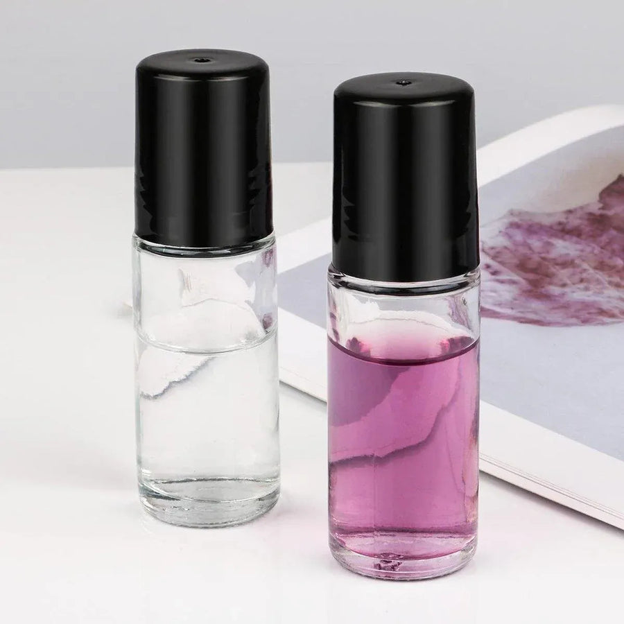 16X Clear Glass Roll On Bottle 30ml Extra Large Roller Ball Perfume Oil Underarm