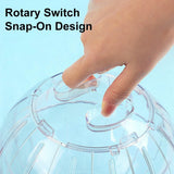 Hamster Running Ball Wheel Exercise Roller Toy Supplies Outside Cage Activity - Top-Down View