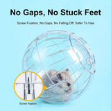 Hamster Running Ball Wheel Exercise Roller Toy Supplies Outside Cage Activity - 45-Degree Angle