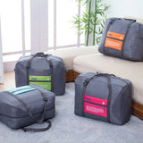 Nylon Waterproof Collapsible Travel Bag Large Suitcase Clothing Organizer - Green - Extra Image