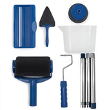 8Pcs/Set Pro Paint Roller Brush Handle Flocked Edger Wall Painting Hand Tool - Front View