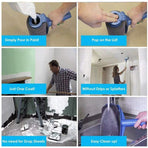 8Pcs/Set Pro Paint Roller Brush Handle Flocked Edger Wall Painting Hand Tool