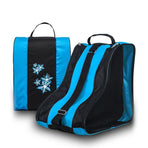 Rollerblading Ice Skate Carry Bag with Adjustable Shoulder Strap for All Ages - Blue
