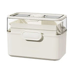 Household Transparent First Aid Kit Multi Layer Medical Storage Box Organizer