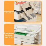 Household Transparent First Aid Kit Multi Layer Medical Storage Box Organizer