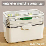 Household Transparent First Aid Kit Multi Layer Medical Storage Box Organizer - Extra Image