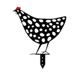 Garden Ornaments Chicken Yard Art Garden Backyard Lawn Decor Gift Easter Deco - D - Front View