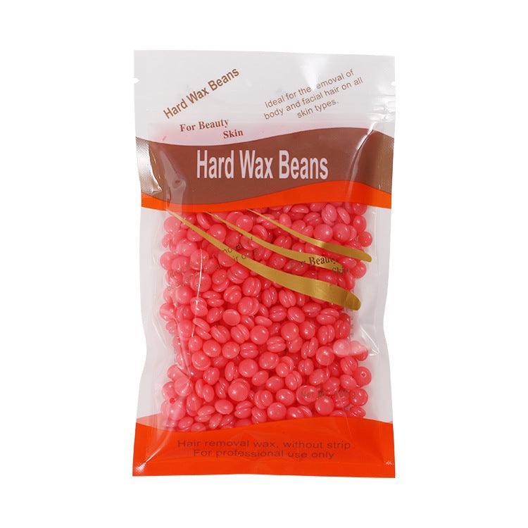300G Hard Wax Bean No Strip No Pain Hot Film Body Waxing Hair Removal Depilatory - Rose