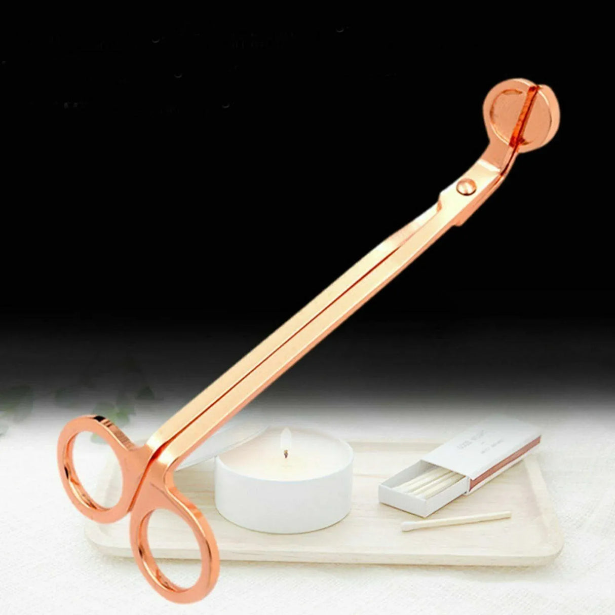 Rose Gold Candle Wick Trimmer Scissors Stainless Steel Candle Cutter Snuffers Au