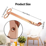 Rose Gold Candle Wick Trimmer Scissors Stainless Steel Candle Cutter Snuffers Au - Extra Image