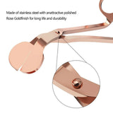 Rose Gold Candle Wick Trimmer Scissors Stainless Steel Candle Cutter Snuffers Au - Extra Image