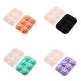 Large Ice Cube Tray Rose Maker Silicone Mold Whiskey Chocolate Jelly Mould DIY - Green - Front View