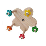 Rotating Wooden Bird Toy Parrot Ferris Wheel Cage Play Stand Turntable Spinner - Extra Image