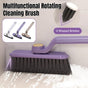 Multi-Functional Rotary Cleaning Brush Hard Bristle Slot Seam Wall Tile Brush - White