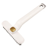 Multi-Functional Rotary Cleaning Brush Hard Bristle Slot Seam Wall Tile Brush - White