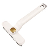 Multi-Functional Rotary Cleaning Brush Hard Bristle Slot Seam Wall Tile Brush - White - Rear View