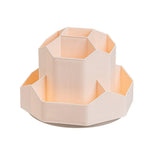 360 Degree Rotating Large Capacity Pen Holder Plastic Desktop Office Student Organizer - Front View