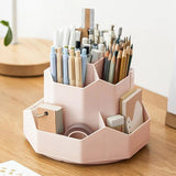 360 Degree Rotating Large Capacity Pen Holder Plastic Desktop Office Student Organizer - Extra Image