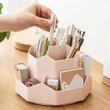 360 Degree Rotating Large Capacity Pen Holder Plastic Desktop Office Student Organizer - Extra Image