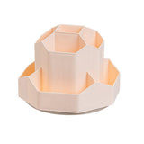 360 Degree Rotating Large Capacity Pen Holder Plastic Desktop Office Student Organizer - Front View