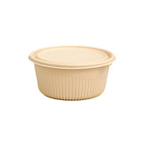 50PCS Biodegradable Corn Starch Lunch Box Round Takeout Containers Eco Friendly - 900ml - Extra Image