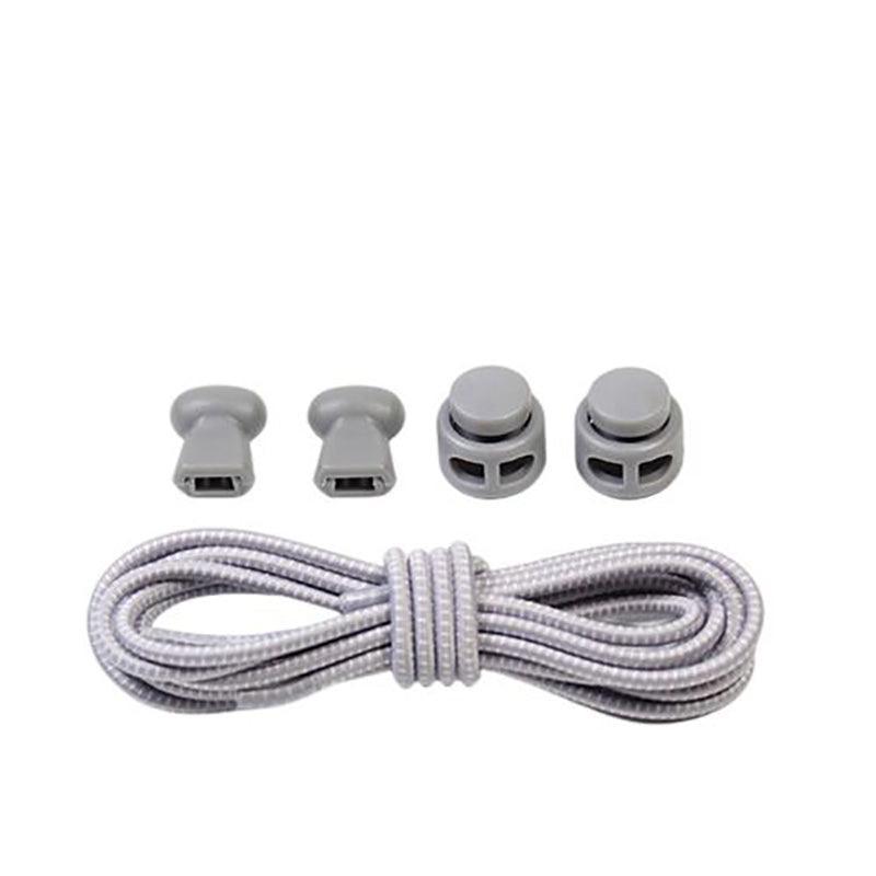 No Tie Elastic Shoelaces with Toggle Locks for Sneakers Running Walking Shoes - Black