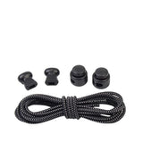 No Tie Elastic Shoelaces with Toggle Locks for Sneakers Running Walking Shoes - White With Dots