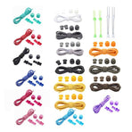 No Tie Elastic Shoelaces with Toggle Locks for Sneakers Running Walking Shoes - Yellow