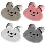 Silicone Foot Scrubber Rabbit Tub Mat Suction Cup Exfoliating Brush Cleaning Mat - Khaki