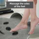 Silicone Foot Scrubber Rabbit Tub Mat Suction Cup Exfoliating Brush Cleaning Mat - Pink - 45-Degree Angle