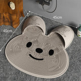 Silicone Foot Scrubber Rabbit Tub Mat Suction Cup Exfoliating Brush Cleaning Mat - Pink - Extra Image