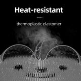 Silicone Foot Scrubber Rabbit Tub Mat Suction Cup Exfoliating Brush Cleaning Mat - White - 45-Degree Angle