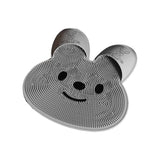 Silicone Foot Scrubber Rabbit Tub Mat Suction Cup Exfoliating Brush Cleaning Mat - White - Extra Image