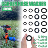 100pcs Silicone Rubber Seal Gasket Ring for Pipe Fitting Water Leak Proof - 1/2 inch Gasket - Extra Image