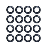 100pcs Silicone Rubber Seal Gasket Ring for Pipe Fitting Water Leak Proof - 1/2 inch Gasket - Front View