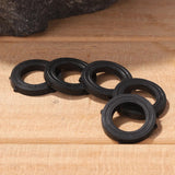 100pcs Silicone Rubber Seal Gasket Ring for Pipe Fitting Water Leak Proof - 1/2 inch Gasket - Top-Down View