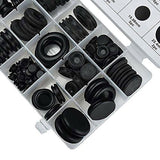125Pcs Rubber Grommet Set-Assorted Fastener Kit 18 Popular Sizes