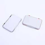 Ink Pad for Rubber Stamps and Fingerprint Crafts Non Toxic Ink for Office and DIY Use - Blue - Side View
