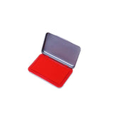 Ink Pad for Rubber Stamps and Fingerprint Crafts Non Toxic Ink for Office and DIY Use - Blue - Rear View