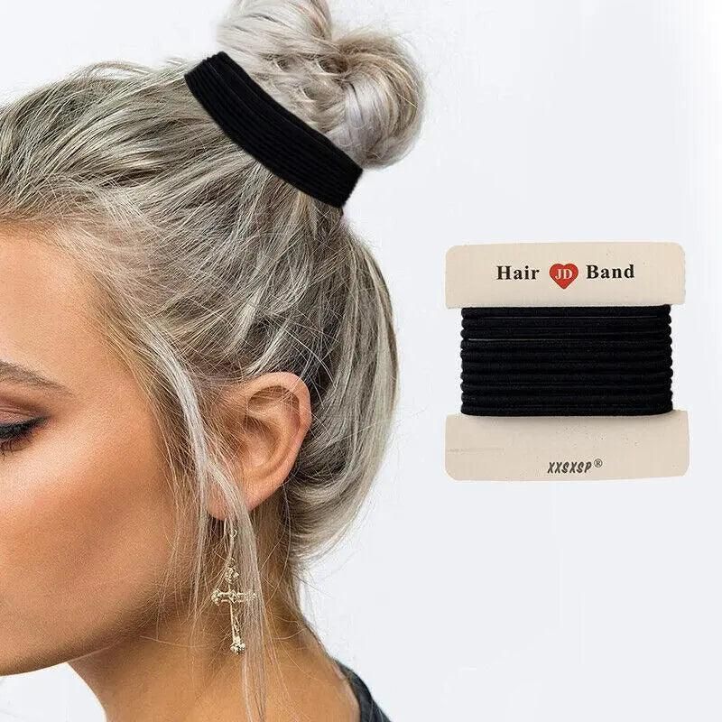 Hair Accessories High Elastic Two-Color Cross Hair Rope Rubber Band Hair Ring - Colourful