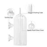 Aquarium Oxygen Diffuser Glass Bubble Stone CO2 Aquatic Plant Tank Oxygenator - Top-Down View