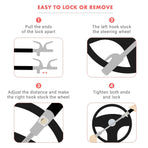 Multi Functional Car Anti Theft Steering Wheel Lock Security Bar for Vehicle Use