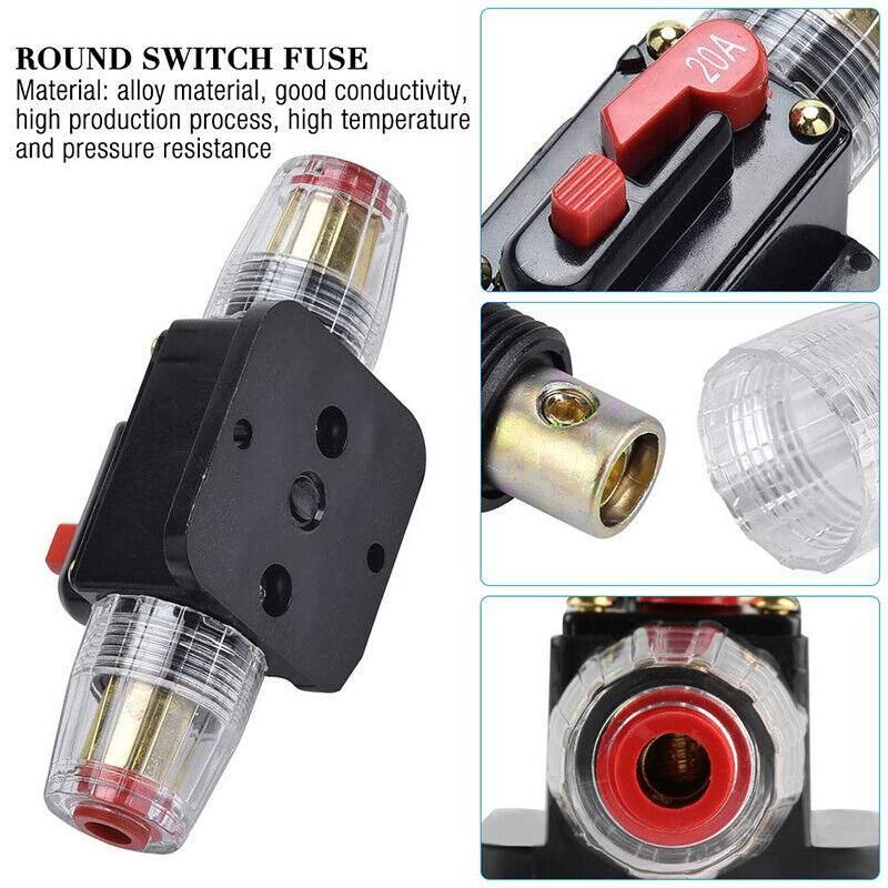 20-150Amp Circuit Breaker Dual Battery Ip67 Waterproof Fuse Manual Reset 12V 24V - 60AMP