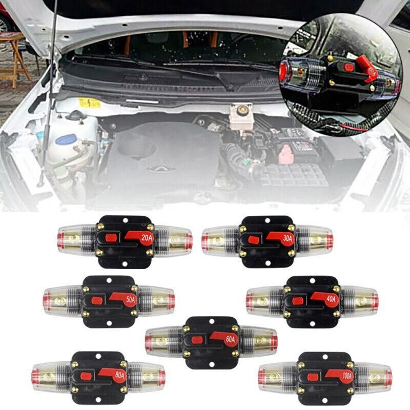 20-150Amp Circuit Breaker Dual Battery Ip67 Waterproof Fuse Manual Reset 12V 24V - 60AMP