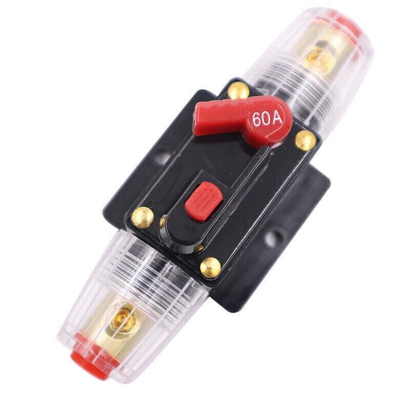 20-150Amp Circuit Breaker Dual Battery Ip67 Waterproof Fuse Manual Reset 12V 24V - 60AMP