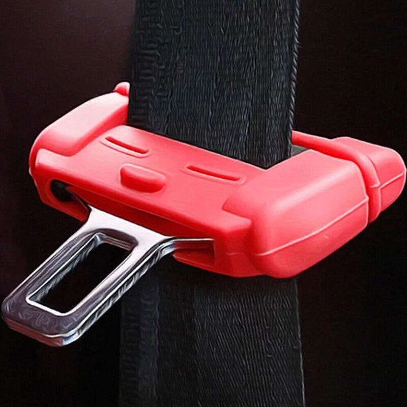 2PCS Silicone Seat Belt Buckle Grip Cover Anti Scratch Protector for Car Interior