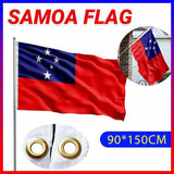 Samoa National Flag 90x150cm Large Outdoor Polyester Banner with Grommets