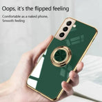 Black Shockproof Ring Holder Case Cover for Samsung S22 Ultra Plus Note 20 - Samsung Galaxy A13