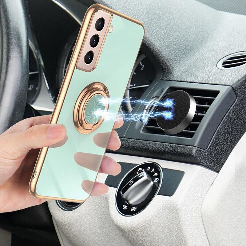 Black Shockproof Ring Holder Case Cover for Samsung S22 Ultra Plus Note 20 - Samsung Galaxy A32 5G