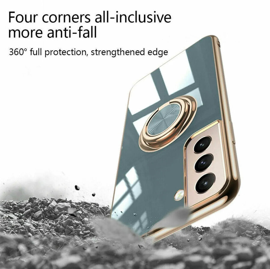 Magnetic Shockproof Ring Holder Case Cover For Samsung S22 Ultra S22Plus Note 20